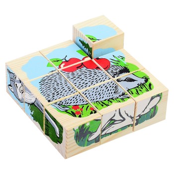 Кубики "Животные леса" (9)