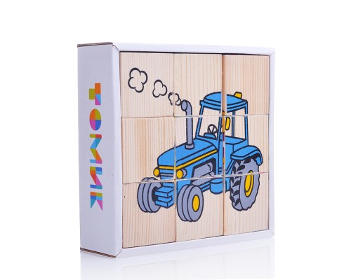 Кубики "Транспорт" (9)