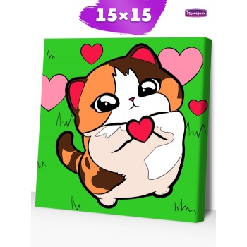 Картина по номерам "Пельмешек" 15х15