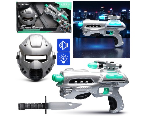 Набор оружия "Воин Галактики" (свет, звук) на батарейках, в коробке