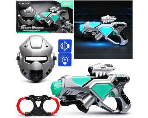 Набор оружия "Зеленая миля" (свет, звук) на батарейках, в коробке