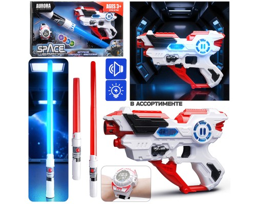 Набор оружия "Спасатель" (свет, звук) на батарейках, в коробке