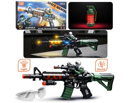 Автомат "Взрывной штурм" (свет, звук) на батарейках, в коробке