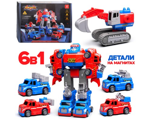 Робот трансформирующийся в строительную технику, в коробке