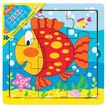 Игра из дерева "Рыбка" (собираем по картинке) (Baby Step)