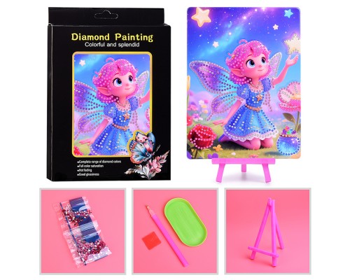 Мозаика алмазная "Маленькая фея" 15*20см