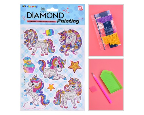 Мозаика алмазная "Единорожка" 17.5*23.5см