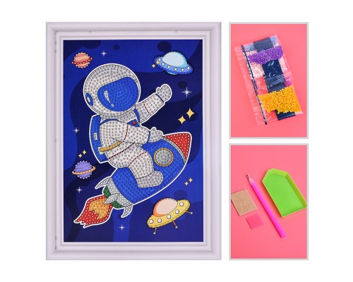 Мозаика алмазная "Астронавт" 17.5*23.5см