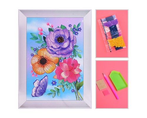 Мозаика алмазная "Красивый букет" 17.5*23.5см