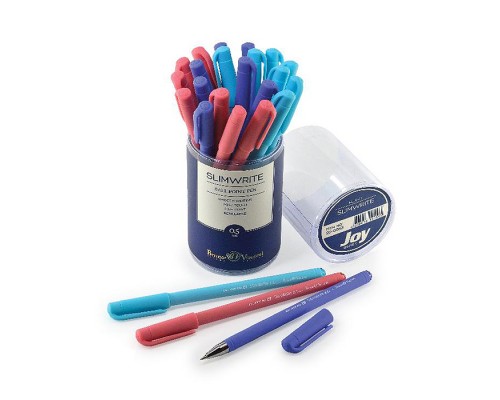 Ручка "SlimWrite.JOY" шариковая 0.5 мм, синяя  (3 цвета корпуса)