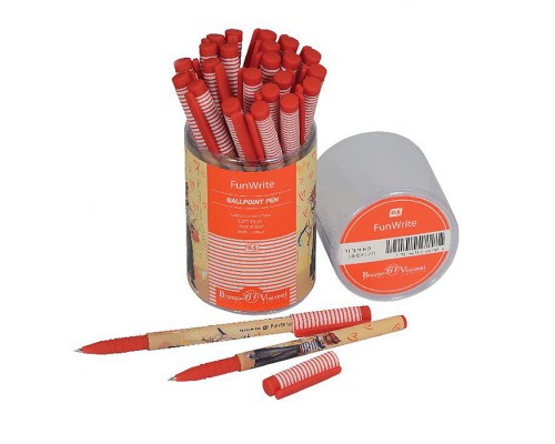 Ручка "FunWrite. Лиса в кедах" шариковая, 0.5 мм, синяя