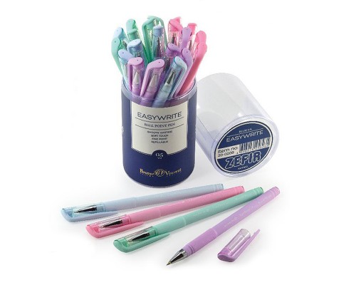 Ручка шариковая "Easywrite Zefir" 0.5 мм, синяя (4 цвета корпуса)