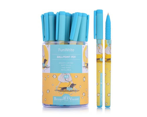 Ручка "FunWrite. Городская прогулка. Такса" шариковая, 0.5 мм, синяя