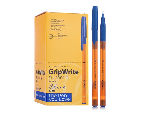 Ручка "GripWrite Summer" шариковая 0.7 мм, синяя