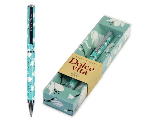 Ручка шариковая "Dolce vita. Магнолия" металлицеский корпус, 0,7 мм, синяя
