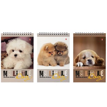 Блокнот А5 40 л. "Сладкие щенята" 3 вида