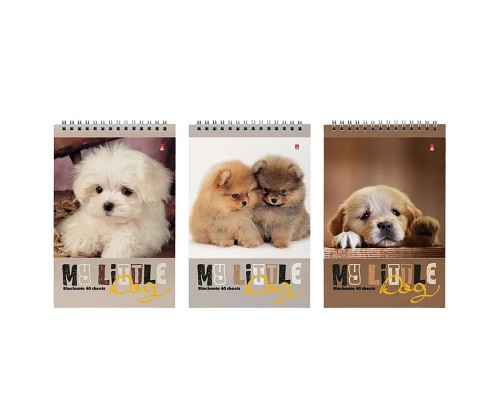 Блокнот А5 40 л. "Сладкие щенята" 3 вида