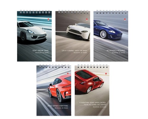 Блокнот А6 40 л. "Машины" 5 видов