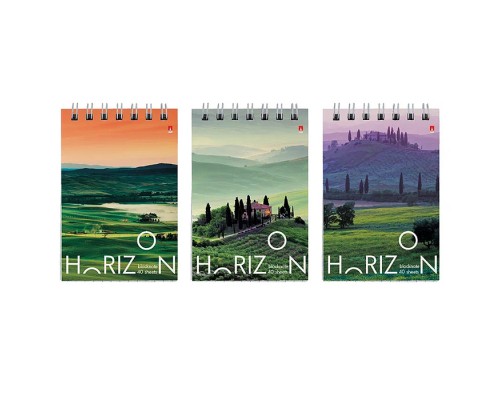 Блокнот А7 40 л. "Природа" 3 вида