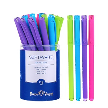 Ручка шариковая 0,5 мм "SoftWrite. Special" на масляной основе, синяя