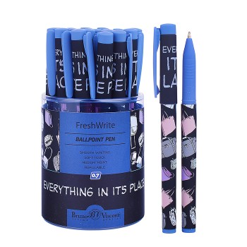 Ручка "FreshWrite. Дамские штучки. Сумочки" шариковая 0.7 мм, синяя