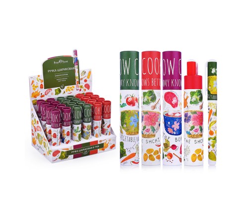 Ручка шариковая "DreamWrite. Славянская трапеза" 0.7 мм, синяя