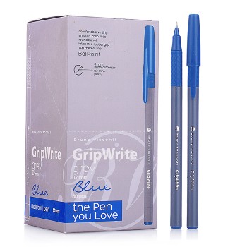 Ручка "GripWrite Grey" шариковая 0.7 мм, синяя