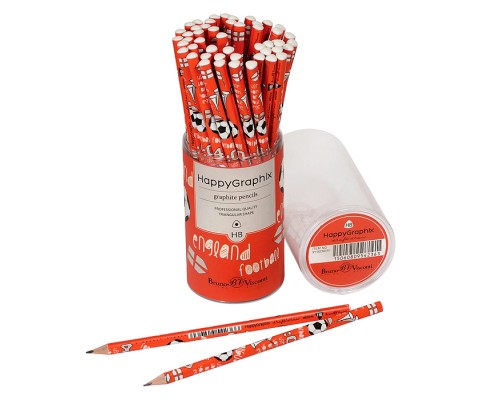 Карандаш чернографитовый "HappyGraphix. Футбол.Чемпионы. Англия" НВ