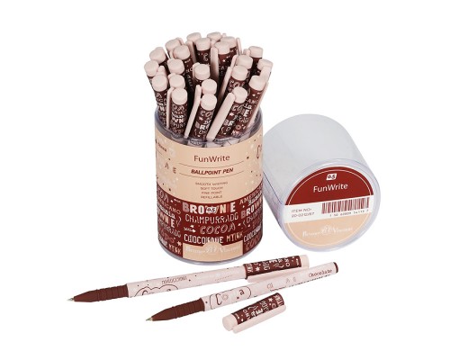 Ручка "FunWrite. Coffee Time. Глясе" шариковая, 0.5 мм, синяя