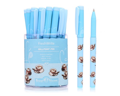 Ручка "FreshWrite. Кофемания. Тирамису" шариковая 0.7мм, синяя