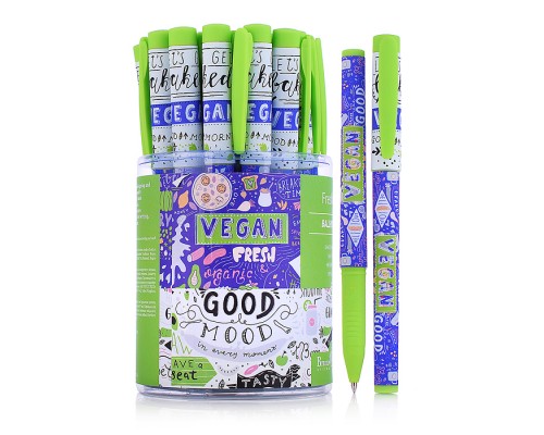 Ручка "FreshWrite. Vegan. Черничный смузи" шариковая 0.7мм, синяя