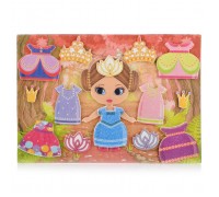 Маленькая принцесса с игровым полем фетр