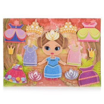 Маленькая принцесса с игровым полем фетр