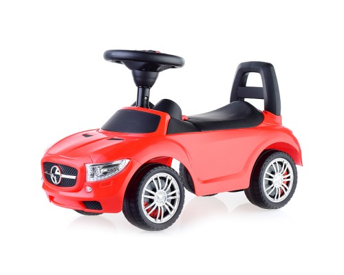 Каталка-автомобиль "SuperCar" №1 со звуковым сигналом (красная)