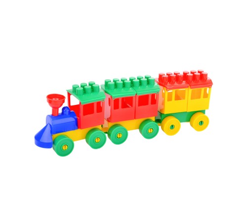 Конструктор Паровоз с двумя вагонами