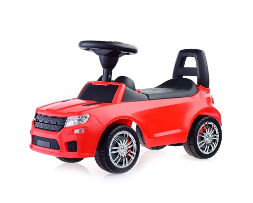 Каталка-автомобиль "SuperCar" №6 со звуковым сигналом (красная)