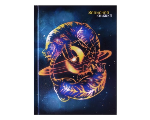 Записная книжка "Тигры" (105х140мм, 64л, твердый переплет, глянцевая ламинация, блок - сшивка, в одну краску, клетка)