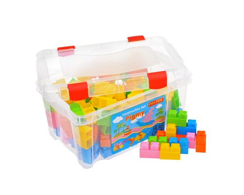 Конструктор "Малютка" (132 элемента в контейнере)