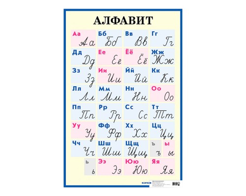 Алфавит. Печатные и рукописные буквы. Наглядное пособие для начальной школы