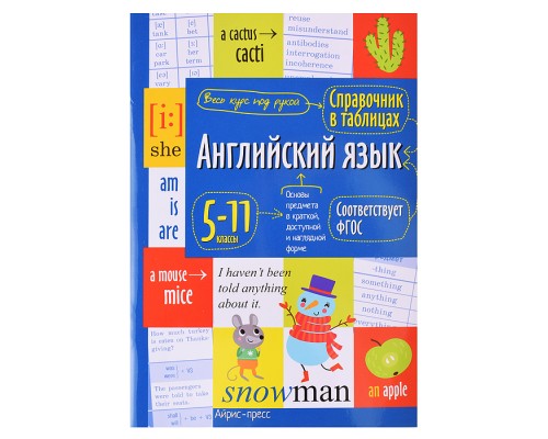 Справочник в таблицах. Английский язык для средней и старшей школы.5-11 классы