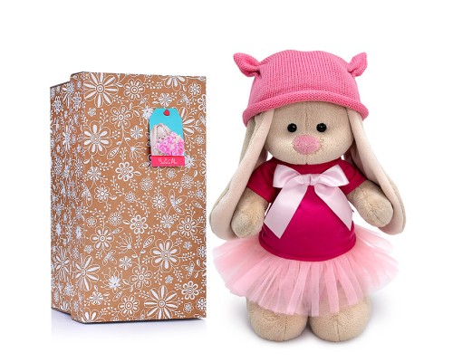 Зайка Ми в платье и шапочке с ушками (большой)