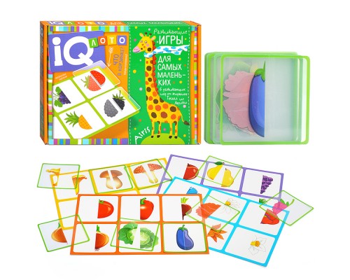 Пластиковое лото для малышей (нов) 2+ Что в корзинке? Найди половинку. Куликова Е.Н.