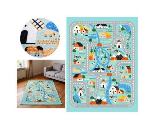 Ковер "Деревенька" дет. 1х1,5 прямоугольный
