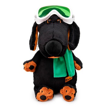 Собака Ваксон в горнолыжных очках