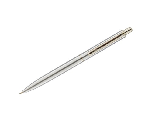 Ручка шариковая "Cosmic" синяя, 1,0мм, корпус хром, кнопочный механизм, футляр