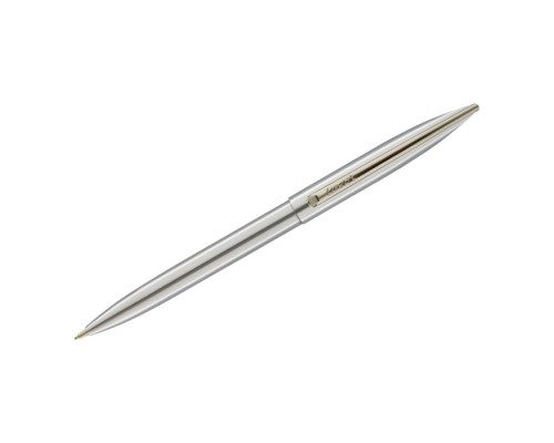 Ручка шариковая "Dyna" синяя, 1,0мм, корпус хром, кнопочный механизм, футляр