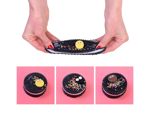 Игрушка-антистресс "Черная печенька"