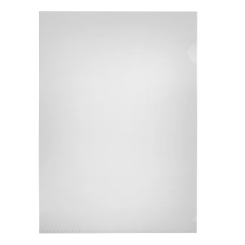 Папка-уголок A4, 120 мкм, гладкая фактура, прозрачная