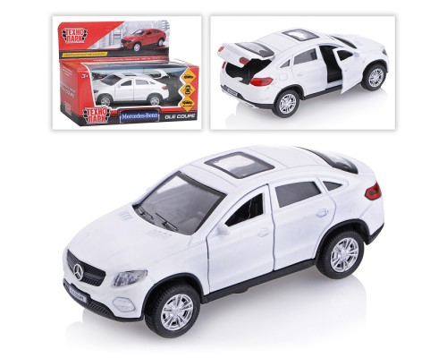 Машина металл Mercedes-benz gle coupe, 12 см, (открыв. двери, белый) инерц, в коробке