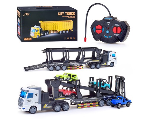 Машина "Транспортёр" р/у, 27 MGz, с 4 автомобилями, в коробке